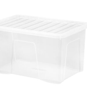 Clear WHAM Crystal 60L Storage Box with Lid