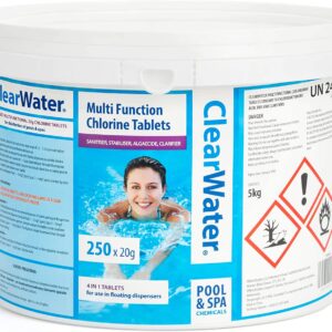 CLEARWATER 4-in-1 Multifunction Chlorine Tablets, 5 KG