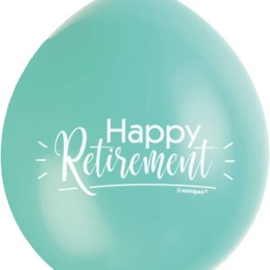 Colorful Latex Balloons for Retirement Celebration - 9-Pack