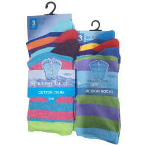 Colorful Striped Design Socks for Kids