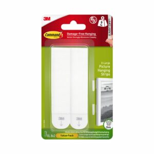 Command X-Large White Picture Hanging Strips, 8 Pairs (Model 17217-8UKN)