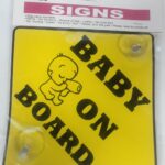 Compact Baby on Board Sign 15 x 15cm