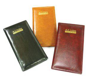 Compact Executive Padded Address Book Available in 3 Different Colors