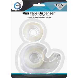 Compact Tape Dispenser with Two 18m Rolls