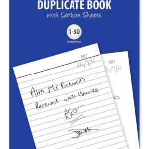 COMPLETE DUPLICATE NOTEBOOK BY JUST STATIONERY - 80 PAGES