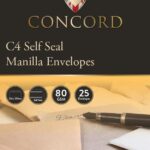 Concord C4 Brown/Manilla Self-Seal Envelopes, Pack of 25