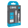 Core Essentials 1M White Type-C to Type-C Cable, TPE, 3A, 60W PD Fast Charging