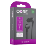 Core Essentials X6 Black Earphones with 3.5mm Jack