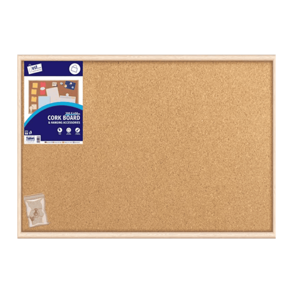 Cork Bulletin Board by Just Stationery - 300mm x 450mm