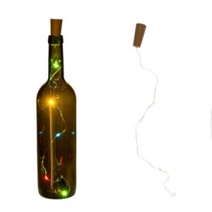 Corked Bottle Cap with Multicolor LED Light