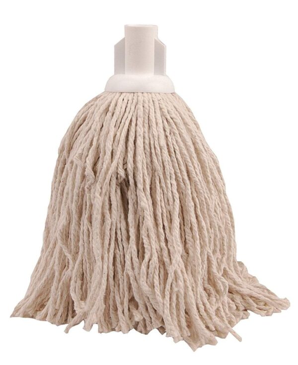 **Cotton Mop Head**: This indicates that the mop head is made of cotton, a material known for its absorbency and durability, commonly used in cleaning applications