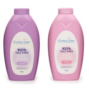 Cotton Tree Talc-Free Body Powder 280g - Lavender/Rose Scent