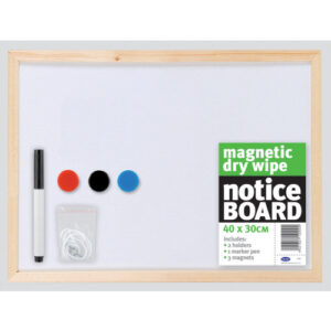 COUNTY 40x30cm Magnetic Dry Erase Notice Board