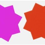 COUNTY FLUORESCENT SHAPES SET - 74 MM, 50 PIECES