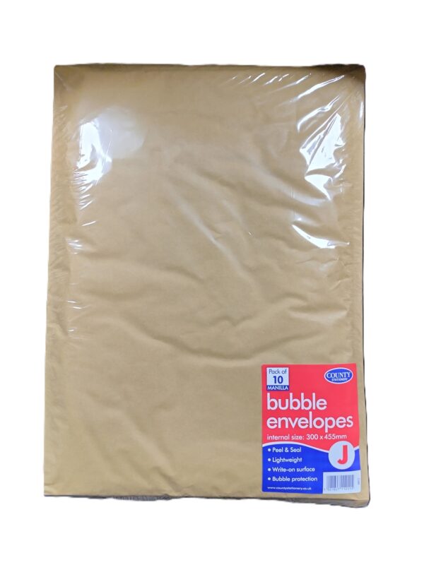 COUNTY GOLD BUBBLE MAILERS J 300MM X 455MM PACK OF 10