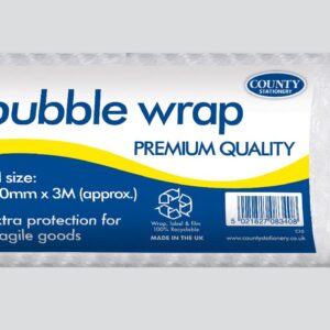 County Small Bubble Wrap Rolls, Approximately 30cm x 3m