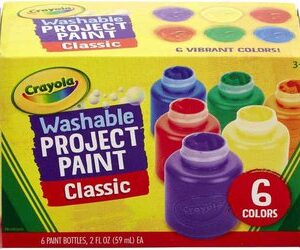 Crayola Kids Washable Paints Set with 6 Colors