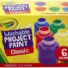 Crayola Kids Washable Paints Set with 6 Colors