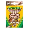 Crayola World Colors Crayons - Pack of 24