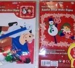 CREATE YOUR OWN CHRISTMAS SANTA STOP SIGN - PERFECT AS A PRE-HOLIDAY GIFT (