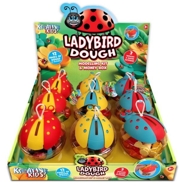 Creative Kids Insect Dough Tubs Moneybox Display Unit