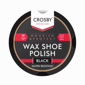 Crosby Black Wax Shoe Polish 50ml - Nourish & Protect