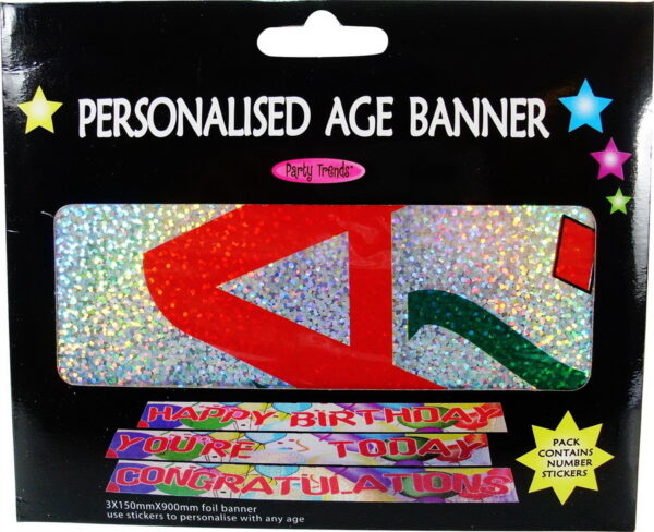 Customized Age Banner