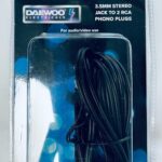 DAEWOO 2M 3.5 MM JACK TO RCA PLUG CABLE