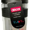 DECOR BLACK TRITAN TRAVEL MUG 340ML