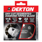 DEKTON 115MM DIAMOND-TIPPED DRY CUT CONCRETE BLADE