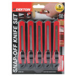 DEKTON 5-Pack Small Snap-Off Knives