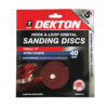 DEKTON 6-Inch/150mm Hook and Loop Sanding Discs, 40 Grit, Pack of 5