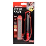 DEKTON Durable Snap-Off Utility Knife Set, Pack of 10
