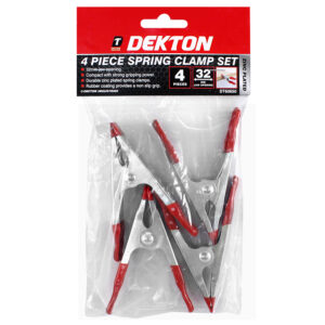 DEKTON METAL SPRING CLAMP WITH TIPPED GRIP, PACK OF 4