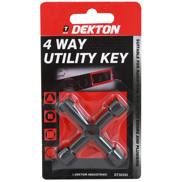 DEKTON Universal 4-Way Utility Key