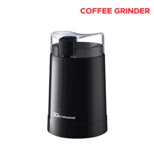 **Design**: The grinder likely features a sleek black design, making it a suitable addition to most kitchen decors