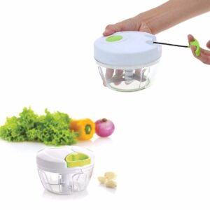 **Design**: This chopper is compact and lightweight, making it easy to store and perfect for small kitchens or limited counter space. It is made of durable plastic, ensuring...