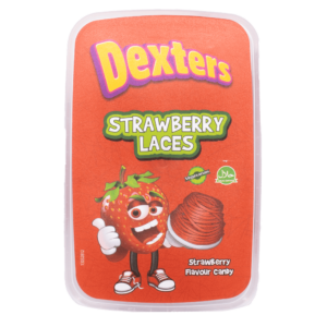 Dexters 400g Tub of Strawberry Laces