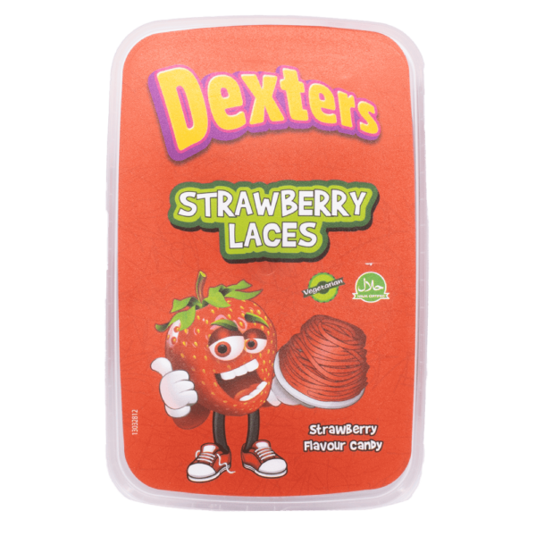 Dexters 400g Tub of Strawberry Laces