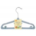 DGI Children's Blue Velvet ABC Hangers - Set of 3