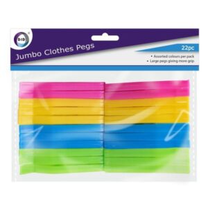 DID 22-Pack Jumbo Clothes Pegs