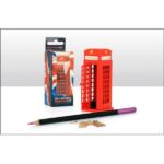 Die-Cast Metal Red London Telephone Box Pencil Sharpener
