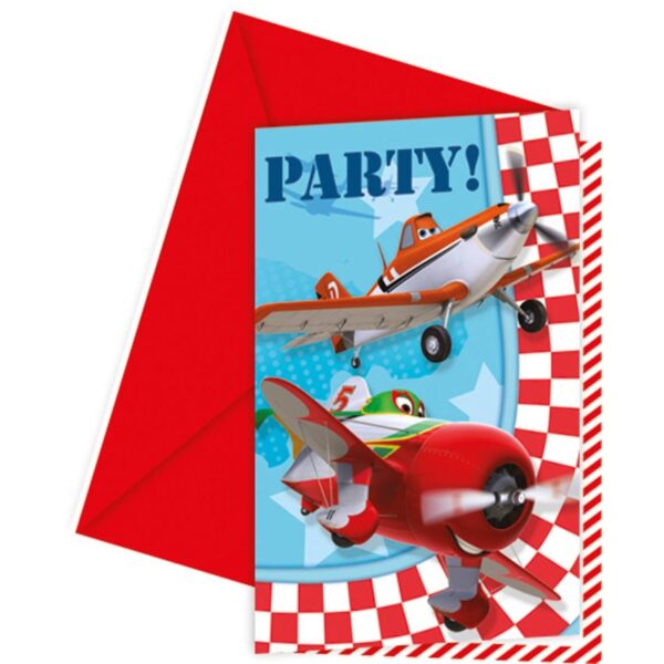 Disney Planes Party Invites, 6-Pack