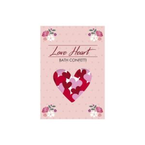 Dissolvable Heart-Shaped Bath Confetti, 10g