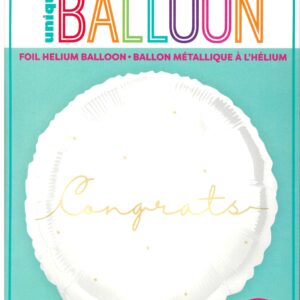 Distinctive 18'' Round Foil Balloon for Congratulations