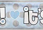 Distinctive Baby Shower 'It's a Boy' 12ft Foil Party Banner