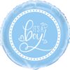 Distinctive Blue "It's a Girl" Round Foil Balloon for Baby Shower - 18 Inches