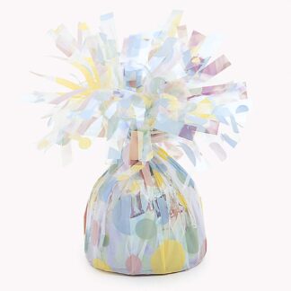 Distinctive Pastel Polka Dot Foil Balloon Weight