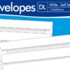 DL 110 x 220mm White Self-Seal Envelopes, Pack of 50