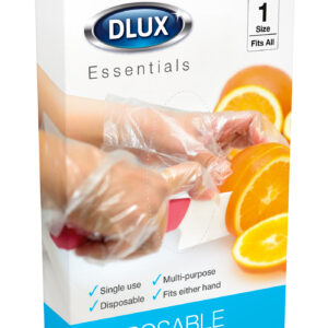 DLUX 150-Pack Disposable Plastic Gloves